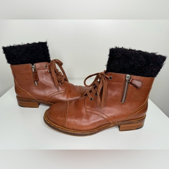 Chanel Vintage Combat Boots - Iconic Style with a Timeless Twist - Picture 1 of 8